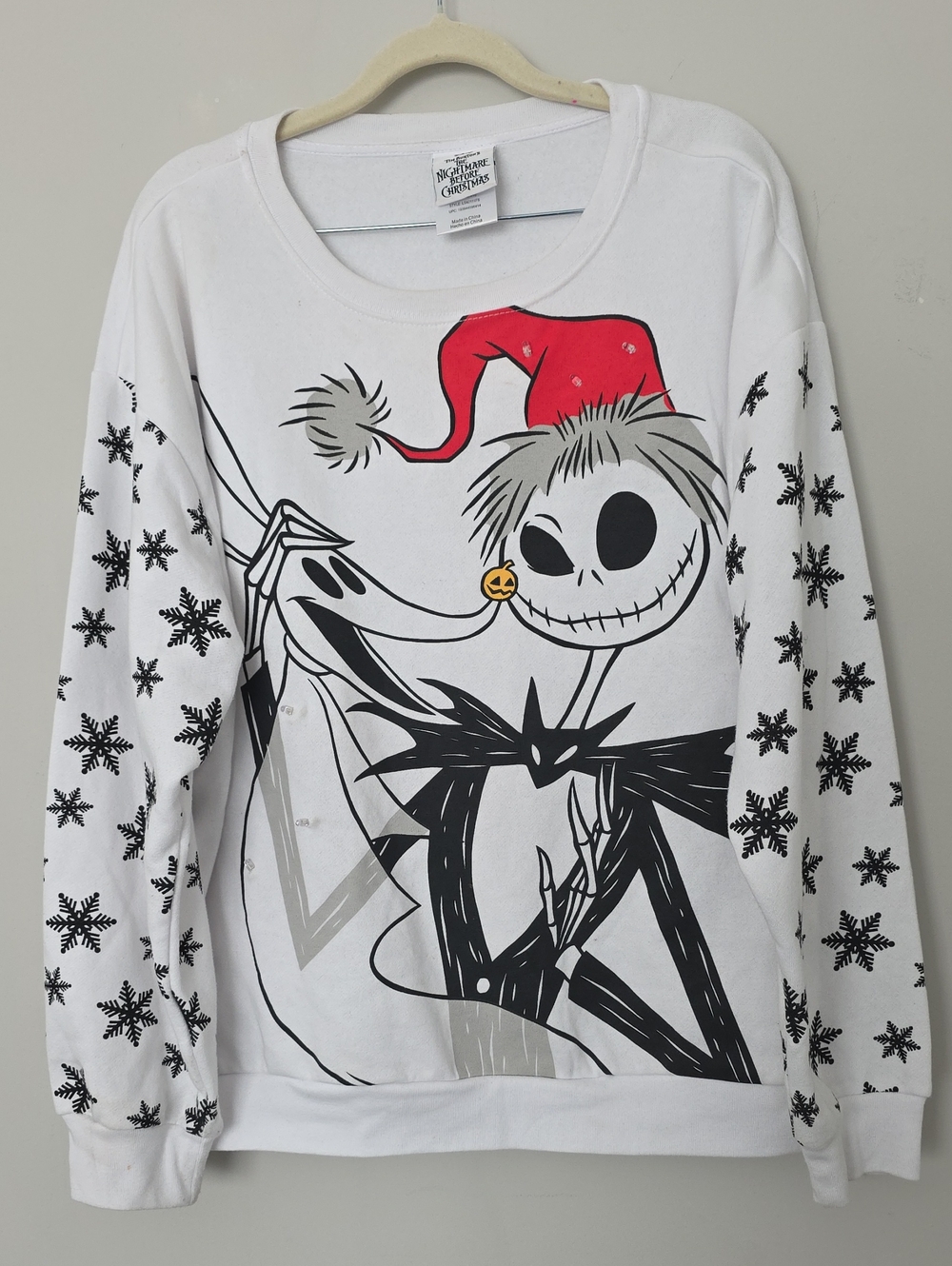 Disney Nightmare Before Christmas Jack Skellington Light-Up Sweatshirt